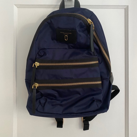 Marc Jacobs Bags Marc Jacobs Nylon Biker Backpack In Navy Blue